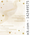 Japanese pattern and washi paper background 142449575