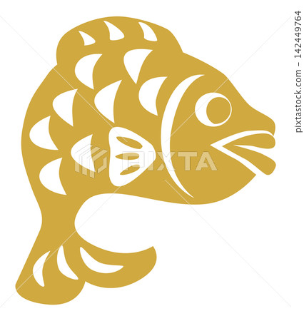 賀年卡郵票鯛魚 賀年卡郵票鯛魚 142449764
