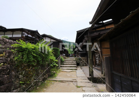 Nagano, Nagiso, Tsumago-juku: An old townscape in a historically important preservation district. Nagano, Nagiso, Tsumago-juku: An old townscape in a historically important preservation district. 142450064