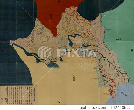 江戶時代地圖，1838 年（天保 9 年）：天保國地圖 - 下總國（今千葉縣北部、茨城縣西南部等地） 142450692