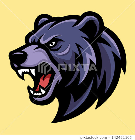 Bear Illustration Character Vector Logo Template Bear Illustration Character Vector Logo Template 142451105