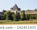 Castle of Pizay with French formal garden in Beaujolais, France 142451435