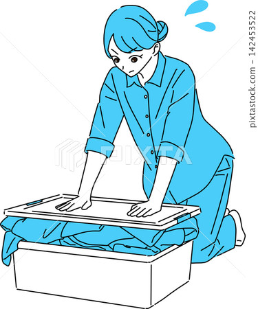 Changing clothes for the season - they don't all fit in the storage boxes. Changing clothes for the season - they don't all fit in the storage boxes. 142453522