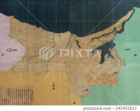 Edo period map, 1838 (Tenpo 9): Tenpo Province Map, Hitachi Province (present-day Ibaraki Prefecture) Edo period map, 1838 (Tenpo 9): Tenpo Province Map, Hitachi Province (present-day Ibaraki Prefecture) 142453813