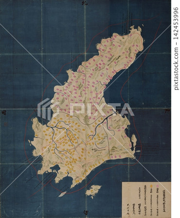 Edo period map, 1838 (Tenpo 9): Tenpo Province Map - Awaji Province (present-day Awaji Island, Hyogo Prefecture) Edo period map, 1838 (Tenpo 9): Tenpo Province Map - Awaji Province (present-day Awaji Island, Hyogo Prefecture) 142453996