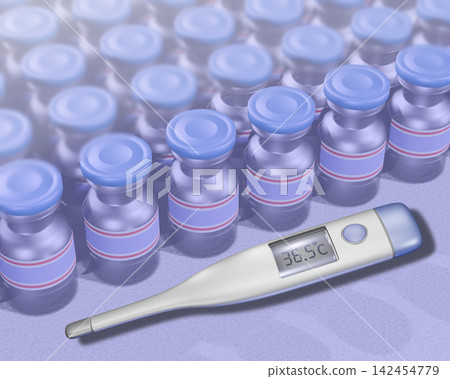 溫度計;疫苗圖片 溫度計;疫苗圖片 142454779