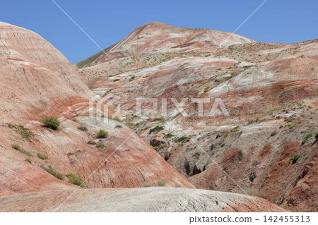 The mountain behind Kandy Cane Mountain in Azerbaijan The mountain behind Kandy Cane Mountain in Azerbaijan 142455313