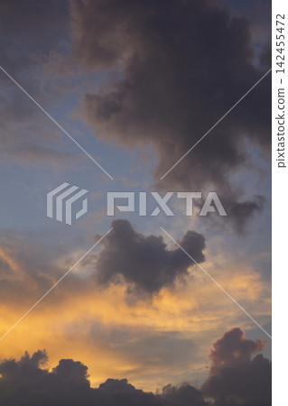 It is an atmospheric sunset sky. It is an atmospheric sunset sky. 142455472