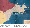 Edo period map, 1838 (Tenpo 9): Tenpo Province Map, Nagato Province (present-day western Yamaguchi Prefecture) 142455500