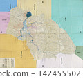 Edo period map, 1838 (Tenpo 9): Tenpo National Map, Mutsu Province, Aizu (present-day western Fukushima Prefecture) 142455502