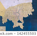 Edo period map, 1838 (Tenpo 9): Tenpo National Map, Mutsu Province, Tsugaru (present-day western Aomori Prefecture) 142455503