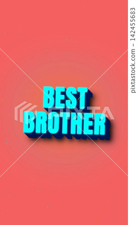 Best brother text design with vibrant colors and a shadow effect Best brother text design with vibrant colors and a shadow effect 142455683