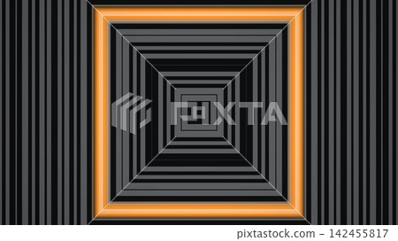 Black and orange geometric square pattern design Black and orange geometric square pattern design 142455817