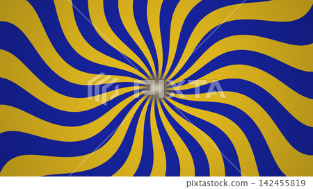 Blue and yellow spiral pattern design Blue and yellow spiral pattern design 142455819