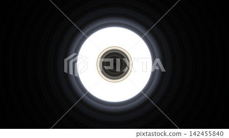 Circular light pattern in dark background space Circular light pattern in dark background space 142455840