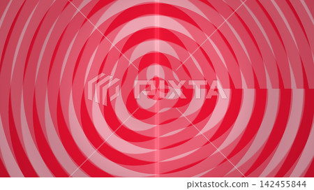 Red spiral pattern in concentric circles design Red spiral pattern in concentric circles design 142455844