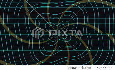 Curved line pattern on dark background 142455872