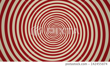 Red and cream circular pattern design Red and cream circular pattern design 142455874