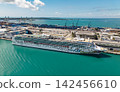 Miami, Florida, USA - March 31, 2025: Norwegian cruise line. Cruise ship tour and travel at sea. Ship in Miami port. NCL. Norwegian Gem cruise ship voyage. Cruise in summer vacation 142456610
