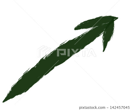Hand-drawn style dark green brush texture indicator arrow (PNG transparent background, background removed) Hand-drawn style dark green brush texture indicator arrow (PNG transparent background, background removed) 142457045
