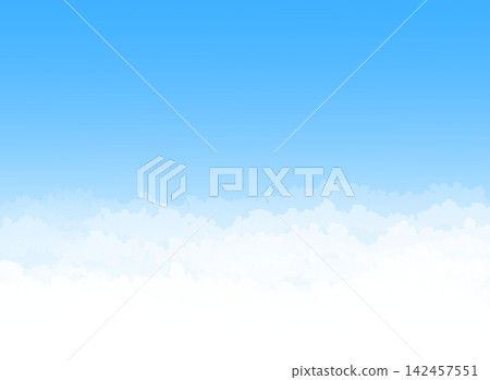 藍天和白雲的背景材料 藍天和白雲的背景材料 142457551