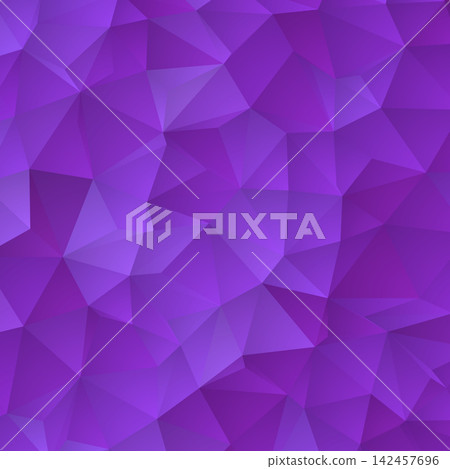 Abstract geometric purple background with a mosaic triangle pattern in low-poly style. eps 10 142457696