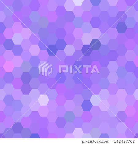 Abstract seamless pattern of multicolored purple and lilac hexagons for background. Eps 10 Abstract seamless pattern of multicolored purple and lilac hexagons for background. Eps 10 142457708