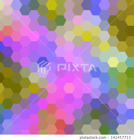Modern bright abstract geometric background of multicolored hexagons in mosaic style. eps 10 Modern bright abstract geometric background of multicolored hexagons in mosaic style. eps 10 142457713