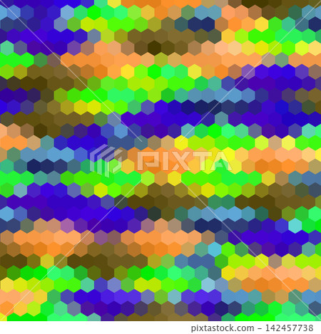 Abstract bright multicolored geometric background with a camouflage pattern of colorful hexagons. eps 10 Abstract bright multicolored geometric background with a camouflage pattern of colorful hexagons. eps 10 142457738