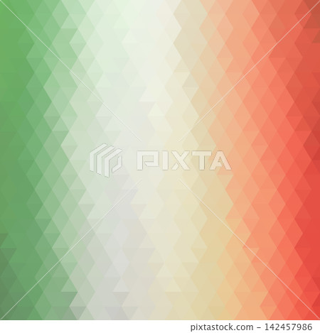 Abstract geometric background made of triangles in the colors of the Italian national flag. eps 10 Abstract geometric background made of triangles in the colors of the Italian national flag. eps 10 142457986
