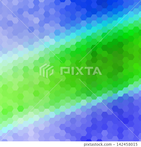 Stylish abstract geometric background with smooth gradient of hexagons in blue, cyan and green shades. eps 10 Stylish abstract geometric background with smooth gradient of hexagons in blue, cyan and green shades. eps 10 142458015