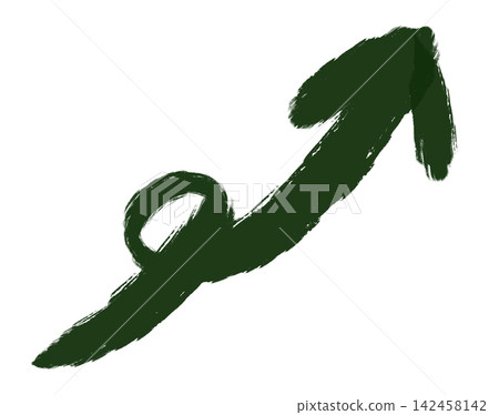 Hand-drawn style, dark green, bold brushstrokes, double-lined indicator arrows (PNG transparent background, background removed). Hand-drawn style, dark green, bold brushstrokes, double-lined indicator arrows (PNG transparent background, background removed). 142458142