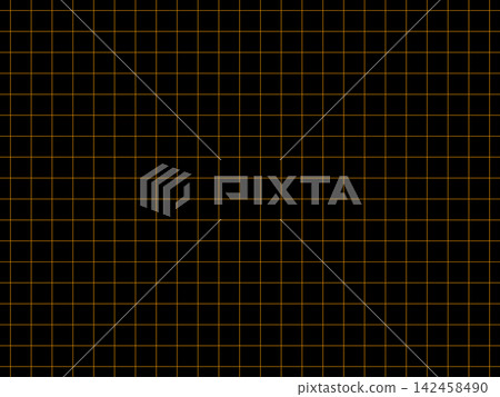 Graph check with orange lines on a black background. Graph check with orange lines on a black background. 142458490