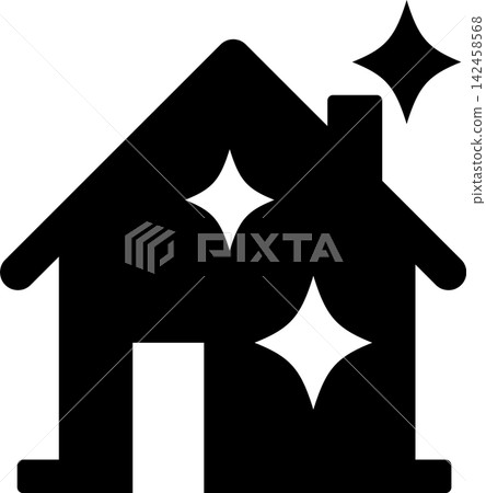 Beautiful house icon Beautiful house icon 142458568