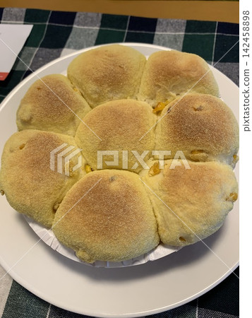 Corn bread on a plate Corn bread on a plate 142458898