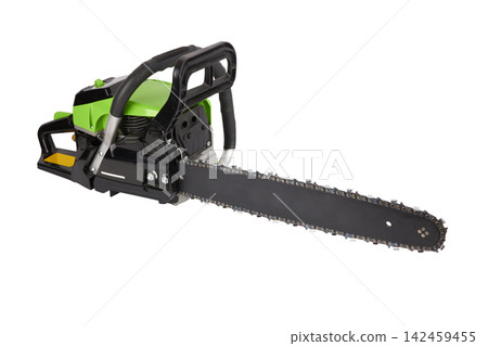 Chainsaw on white 142459455