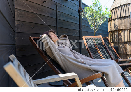 A woman sleeping peacefully A woman sleeping peacefully 142460911