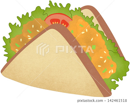 chicken tempura sandwich chicken tempura sandwich 142461518