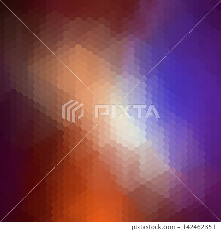 Modern bright abstract geometric background with dark orange and blue hexagons for your design. eps 10 Modern bright abstract geometric background with dark orange and blue hexagons for your design. eps 10 142462351