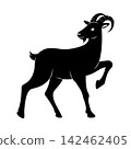 Goat silhouette 142462405