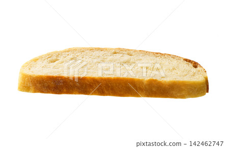 pieces wheat rustic bread with sourdough, isolated on white background. pieces wheat rustic bread with sourdough, isolated on white background. 142462747