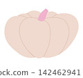 Minimal pumpkin design in soft pastel colors 142462941