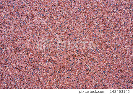 Red and Dark Mineral Granules Creating Rough Decorative Texture Background Red and Dark Mineral Granules Creating Rough Decorative Texture Background 142463145