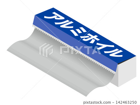 illustration of aluminum foil illustration of aluminum foil 142463250