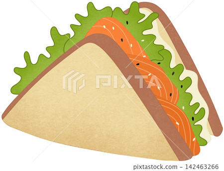 salmon sandwich illustration salmon sandwich illustration 142463266