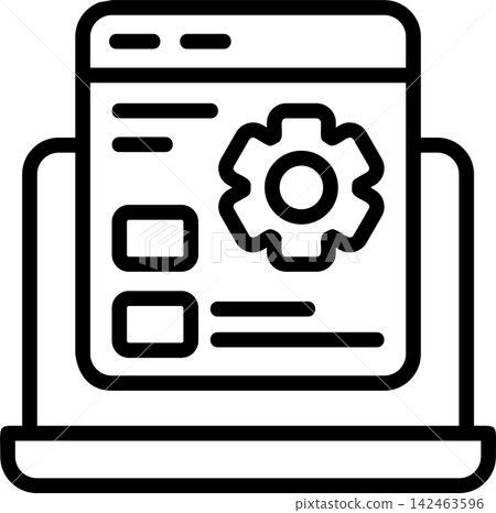 Custom Features Modern and Creative Icon Custom Features Modern and Creative Icon 142463596