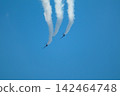 Three jets planes stunt over scenic sky 142464748