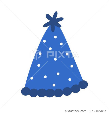 blue party hat illustration birthday blue party hat illustration birthday 142465834