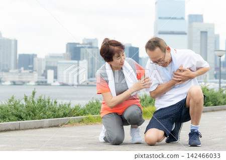 Senior man suffering Senior man suffering 142466033
