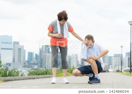 Injured senior man Injured senior man 142466034